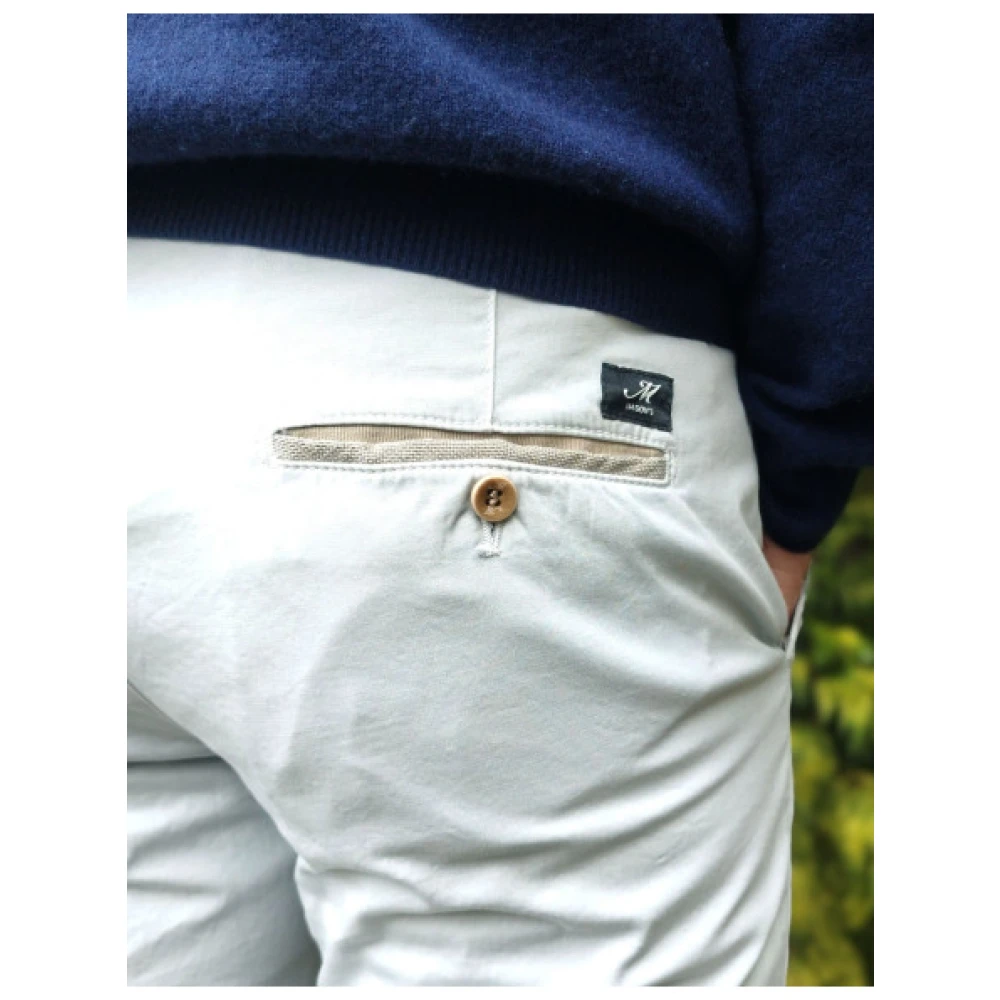 Mason's Slim Fit Torino University Broek Beige Heren