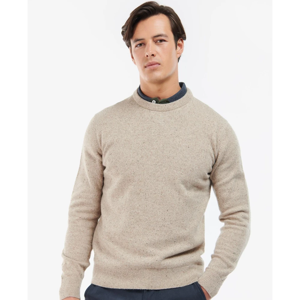 Barbour Zachte en warme wollen trui Beige Heren