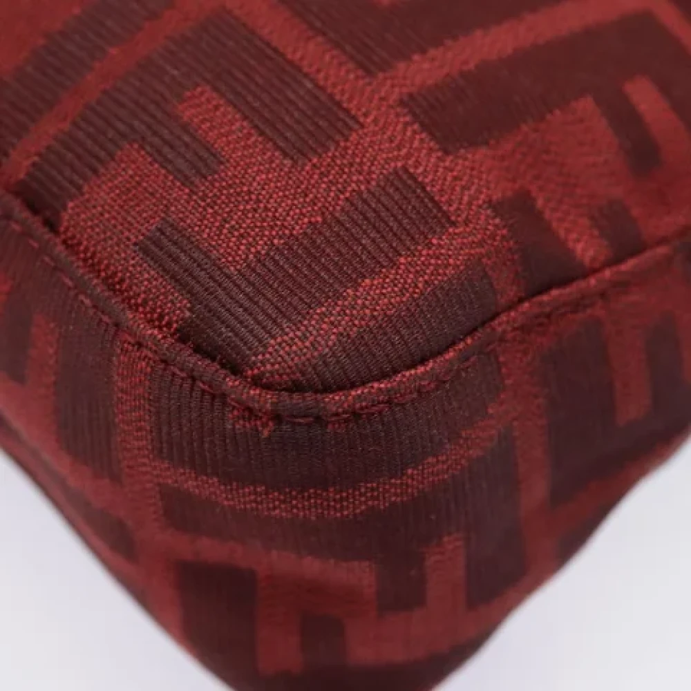 Fendi Vintage Pre-owned Canvas clutches Red Dames