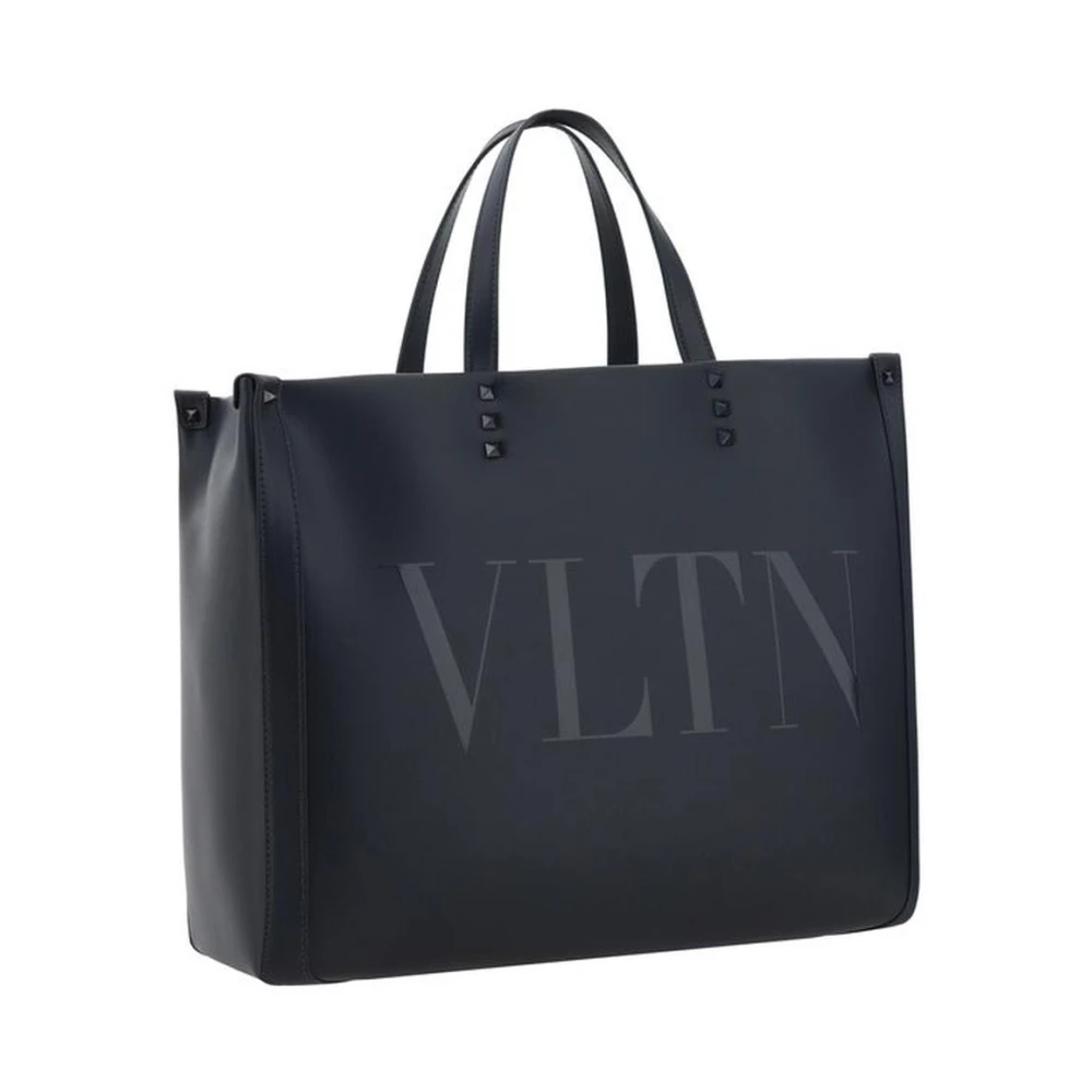 Valentino Garavani Tote handtas met studs en logo Black Heren