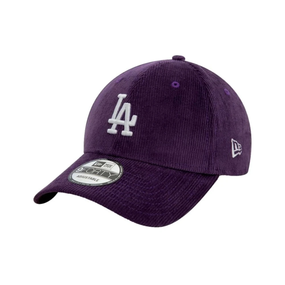 new era Paarse corduroy Dodgers pet Purple Heren