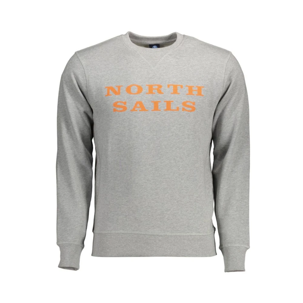 North Sails Men's Gray Sweatshirts, L, Cotton Jumper