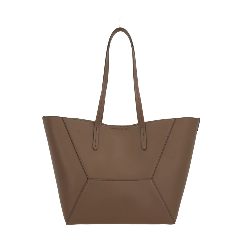 BRUNELLO CUCINELLI Bruine leren tote tas met monile details Brown Dames