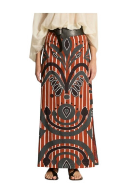 baroque-red-long-cotton-skirt