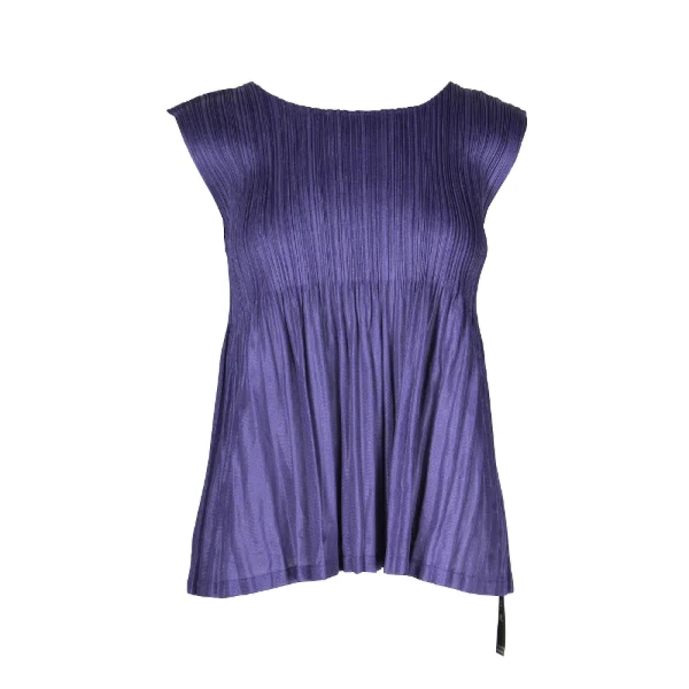 Issey Miyake Pre-owned Polyester tops Purple Dames
