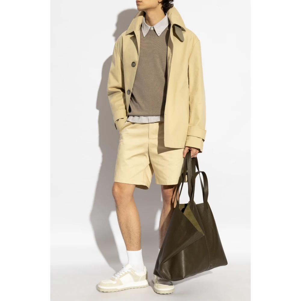 Ami Paris Kort Jack Beige Heren