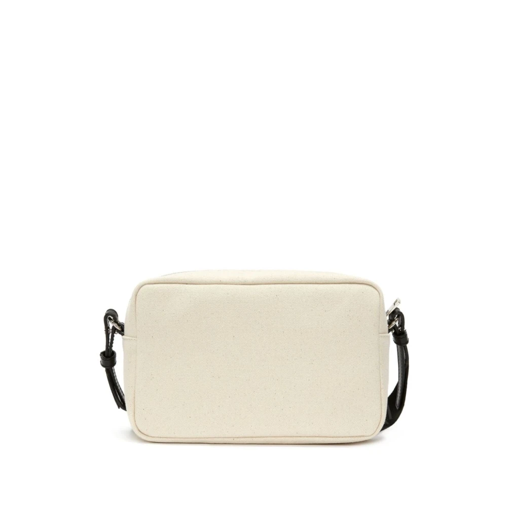 JW Anderson Natuurlijke Logo Crossbody Tas Zwart Beige Dames