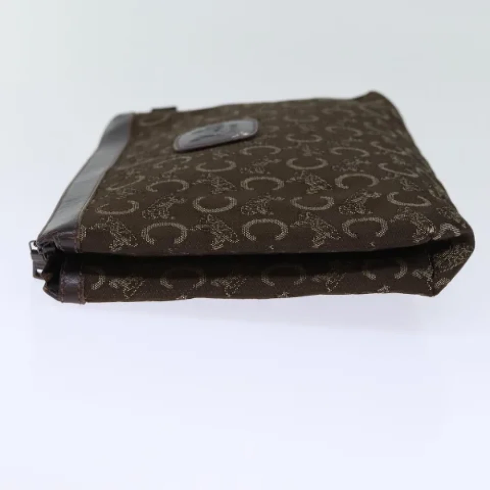 Celine Vintage Pre-owned Canvas clutches Brown Dames