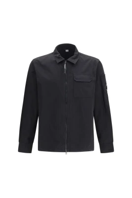 Gabardine Zip Overshirt