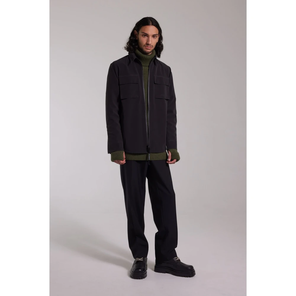 Stutterheim Mat Waterdicht Overshirt Black Heren