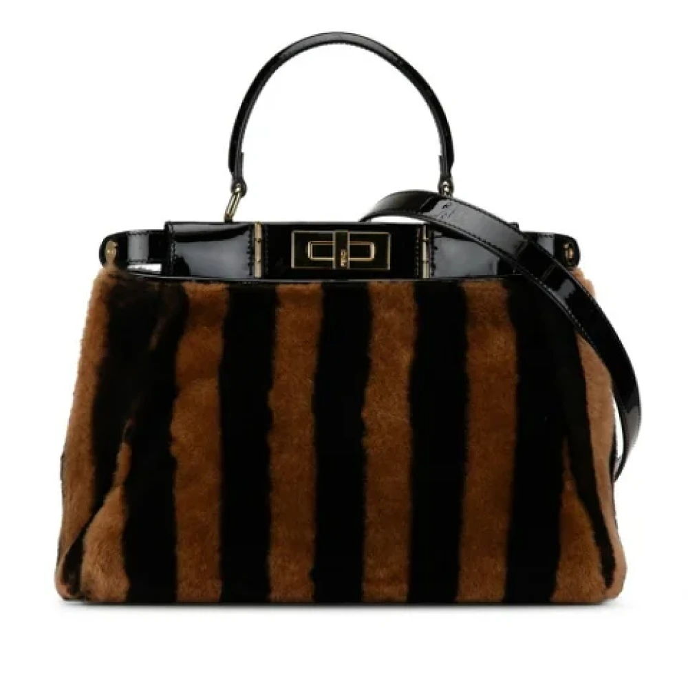 Fendi Vintage Pre-owned Fur handbags Black Dames
