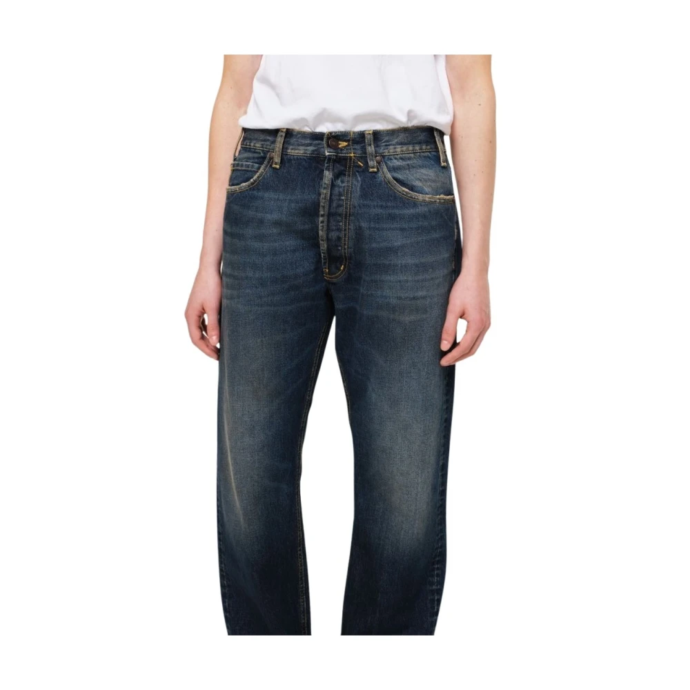 Cycle Indigo Denim Straight Leg Jeans Blue Heren