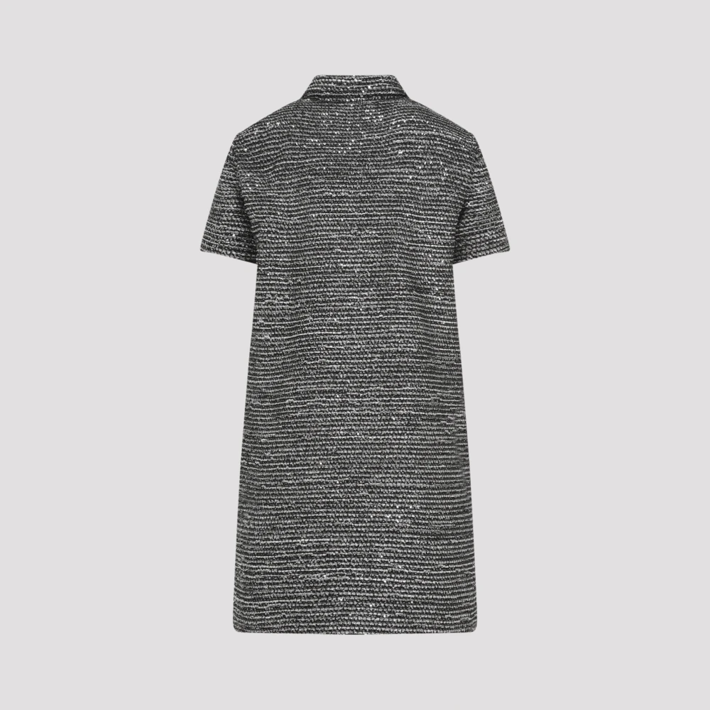 Gucci Gestreept Tweed Lamé Mini-jurk Black Dames