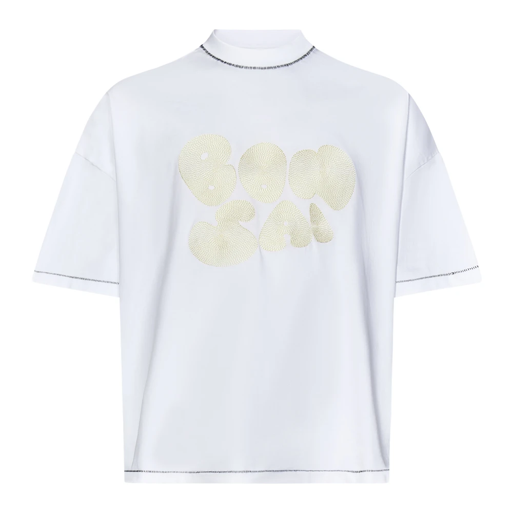 Bonsai Witte T-shirts en Polos met Logo White Heren
