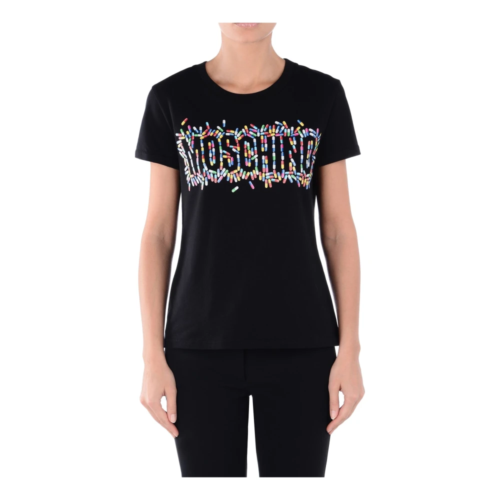 Moschino Casual Katoenen T-shirt Black Dames