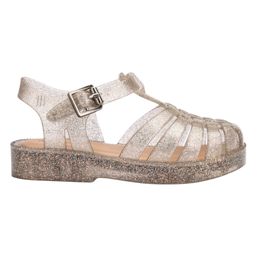 Melissa Yellow Kids Sandals, Female, 25 Eu, Possession Shiny Sandals