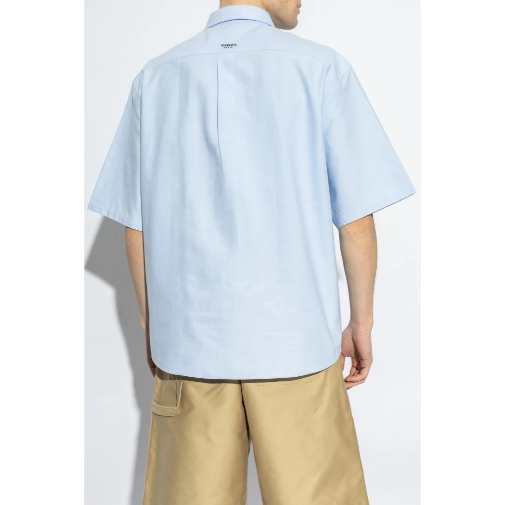 Kenzo Kortemouwenshirt Blue Heren