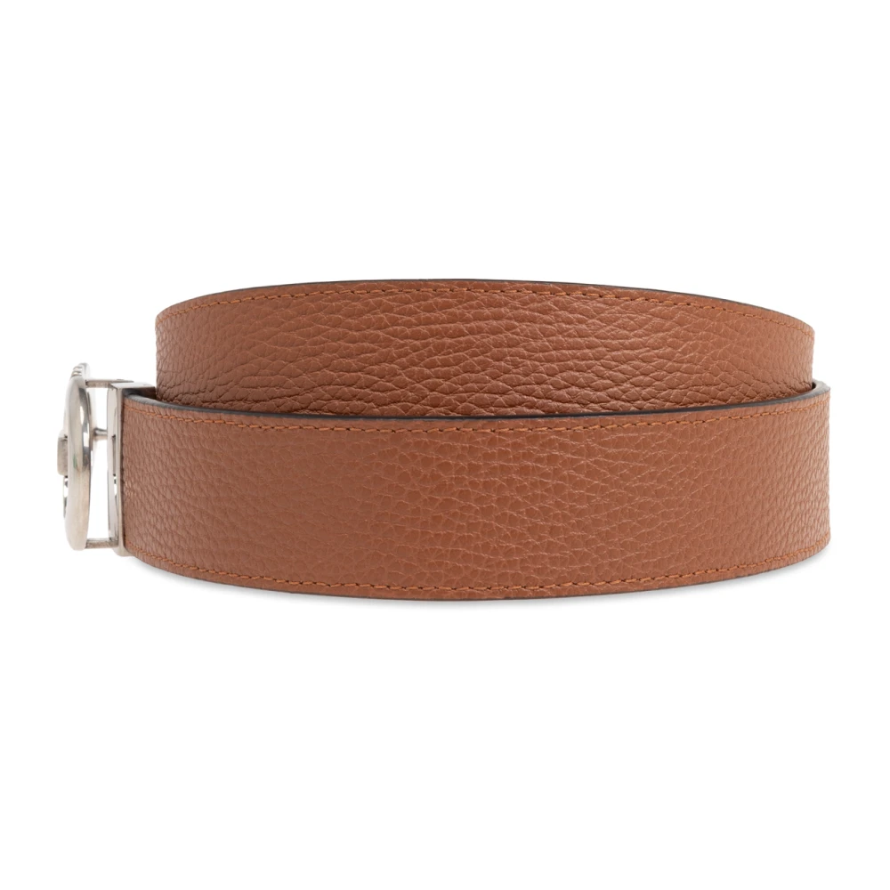 Salvatore Ferragamo Omkeerbare riem Brown Heren