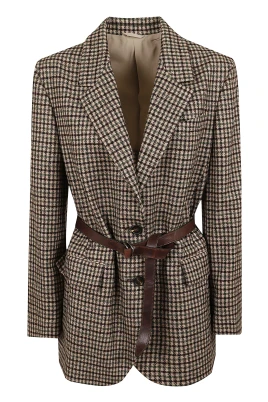 Blazer med rutmönster och bä