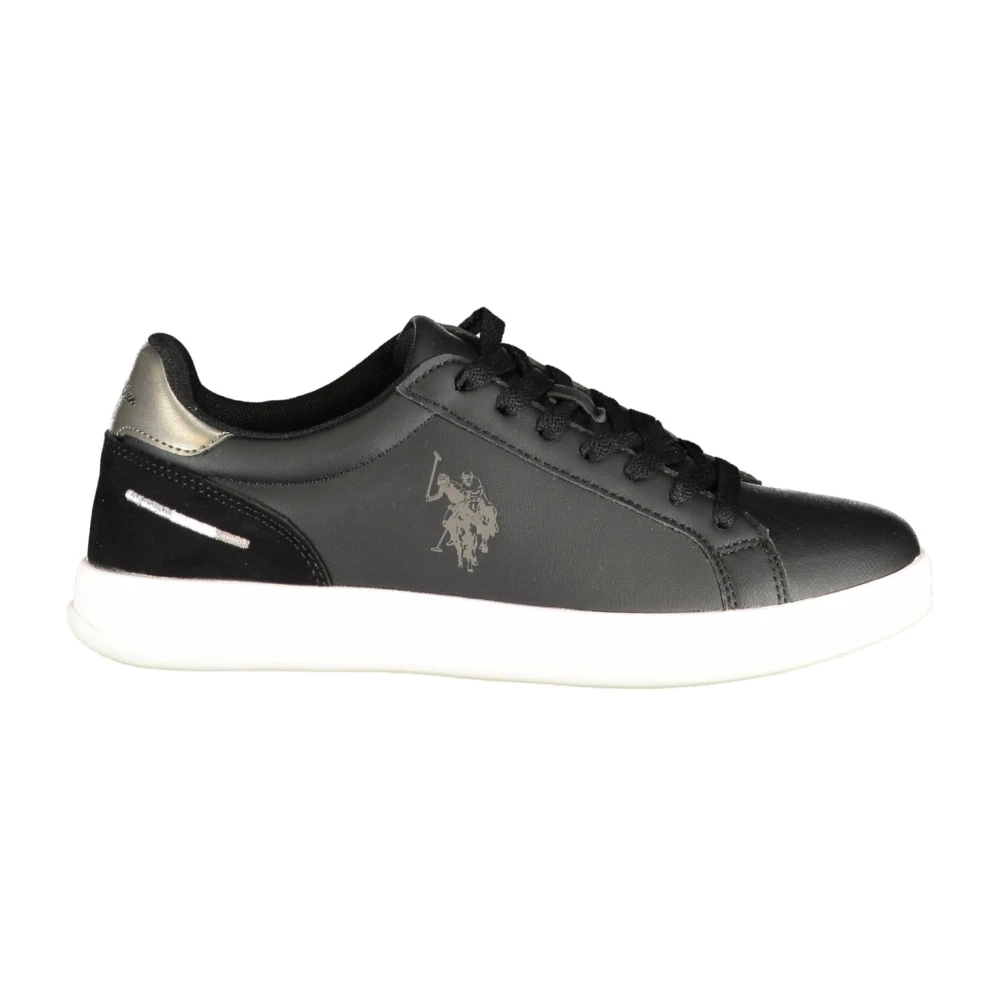 U.s. Polo Assn. Women's Black Sneakers, 7 Uk, Sports Shoe