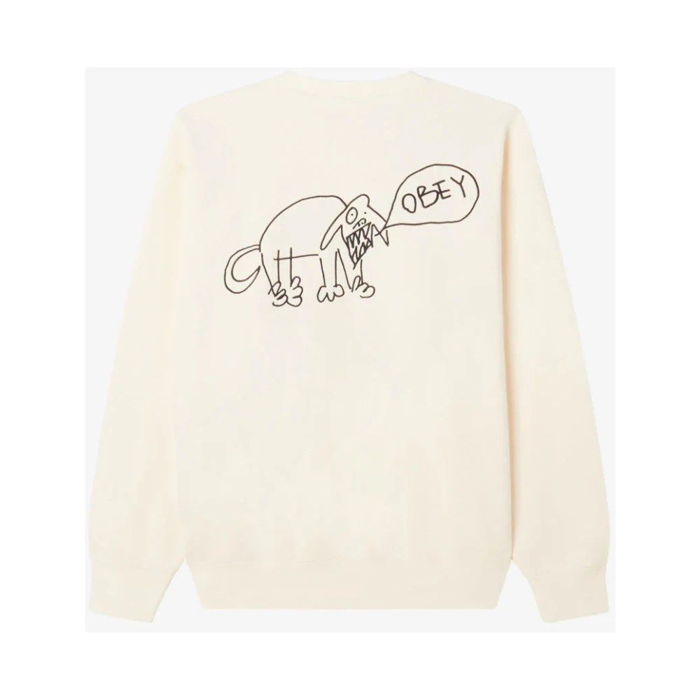 Obey Stijlvol Sweatshirt voor een Moderne Look Beige Heren