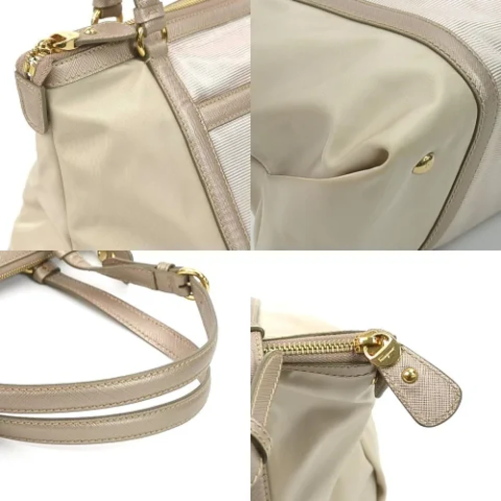 Salvatore Ferragamo Pre-owned Beige Stoff Shopper Vara Model Beige Dames