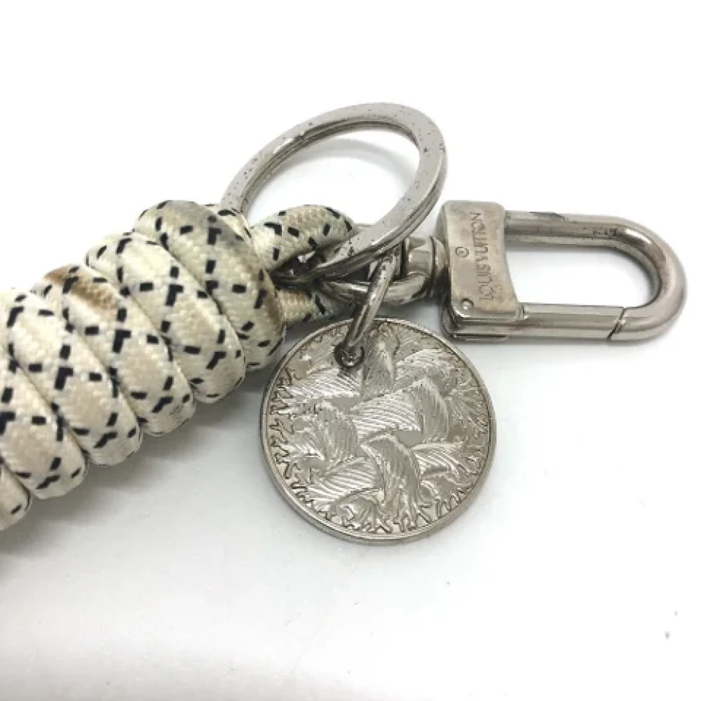 Louis Vuitton Vintage Pre-owned Fabric key-holders White Dames