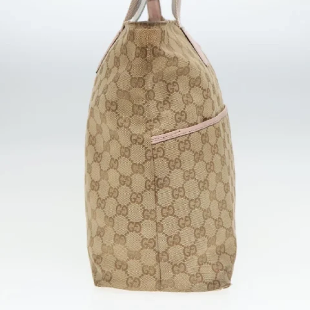 Gucci Vintage Pre-owned Canvas totes Beige Dames
