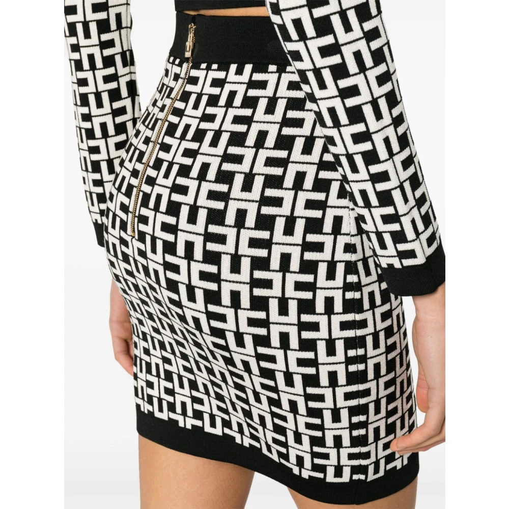 Elisabetta Franchi Gebreide Rokken Black Dames
