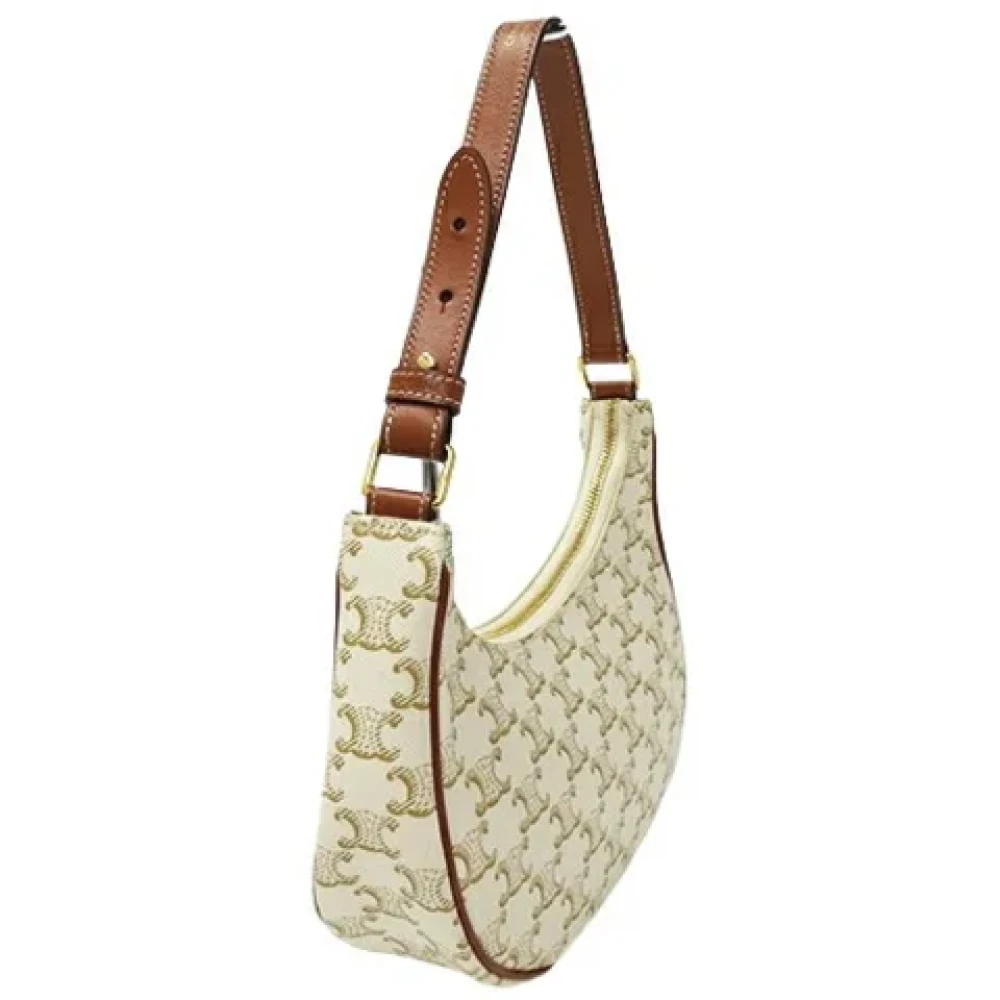 Celine Vintage Pre-owned Fabric celine-bags White Dames