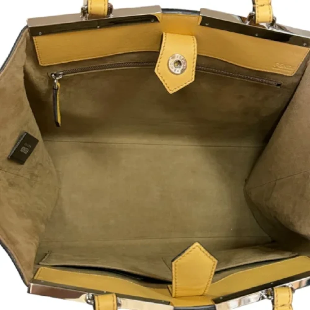 Fendi Vintage Pre-owned Leather fendi-bags Yellow Dames