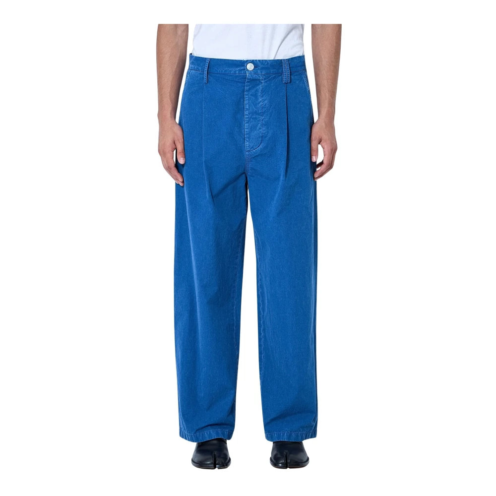 Marni Uomo Blu Pantaloni, L, New,