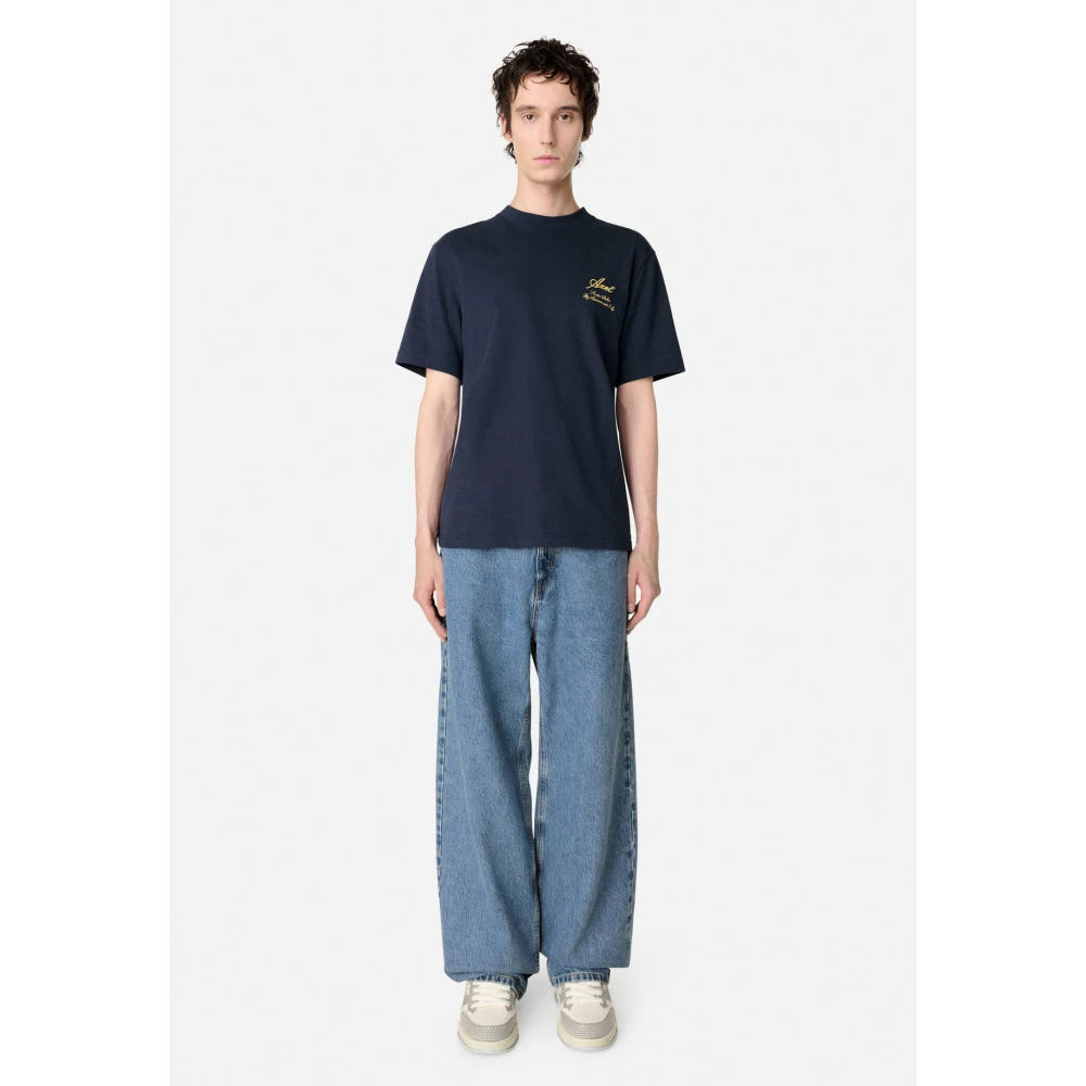 Axel Arigato Atelier T-Shirt Blue Heren
