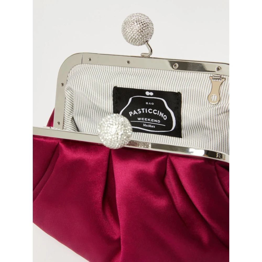 Max Mara Weekend Elegante Pasticcino-stijl Satijnen Tas Pink Dames
