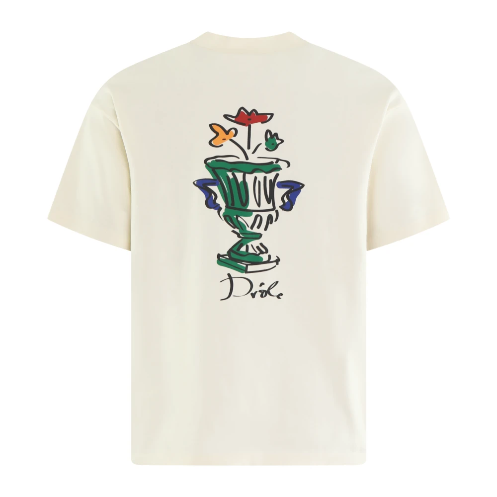 Drole de Monsieur Heren T-shirt Vaas Beige Heren