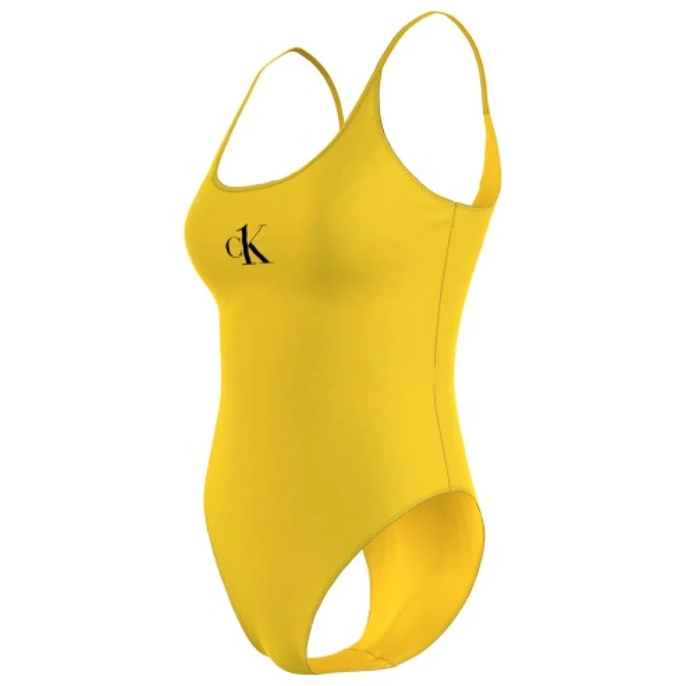 Calvin Klein Originaliteit en Diversiteit Zwemkleding Yellow Dames