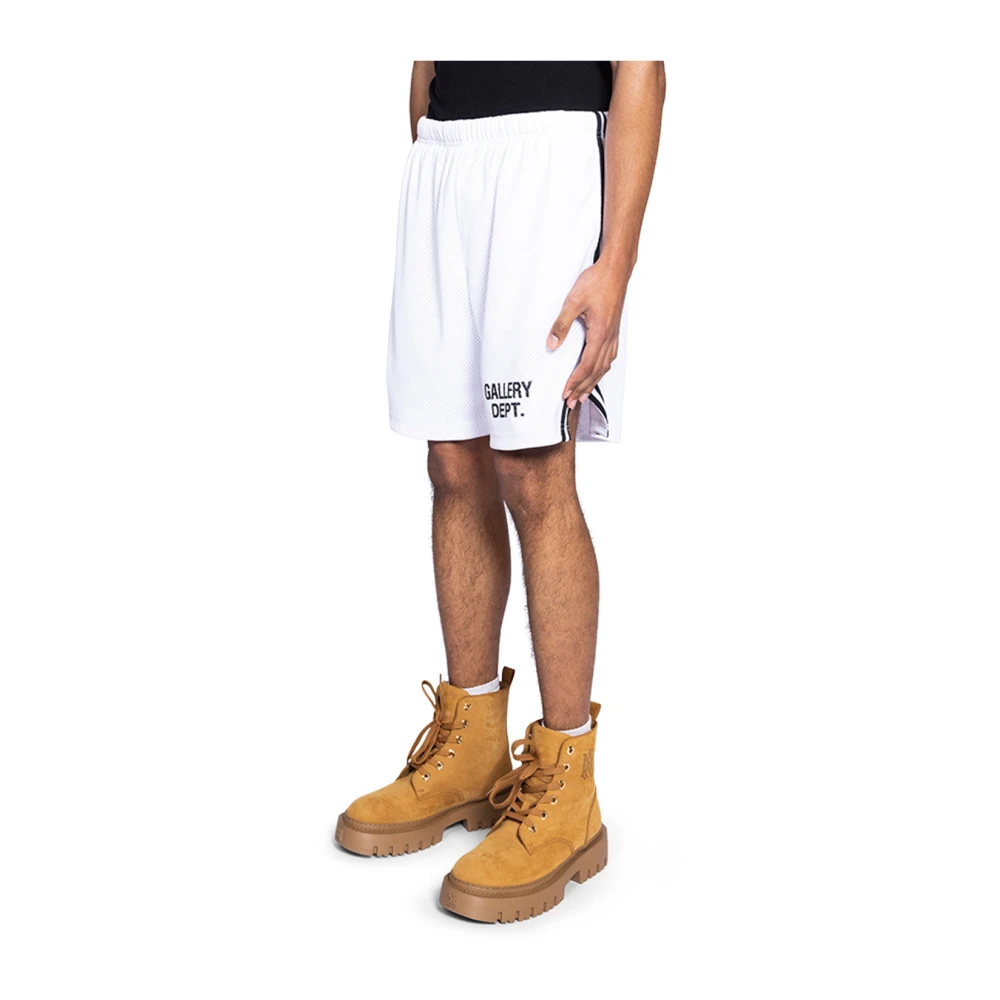 Gallery Dept. Wit Zwart Venice Court Shorts White Heren