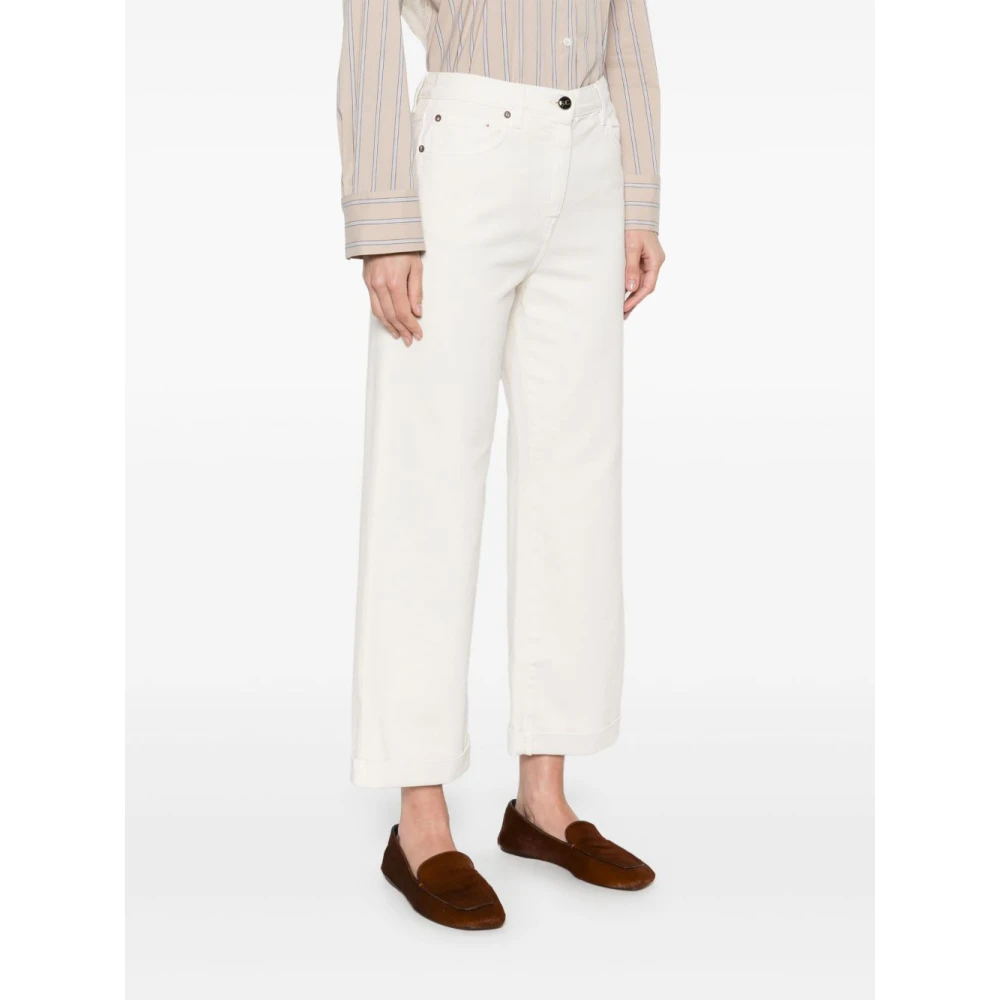 Semicouture Natuurlijke broek voor vrouwen Beige Dames