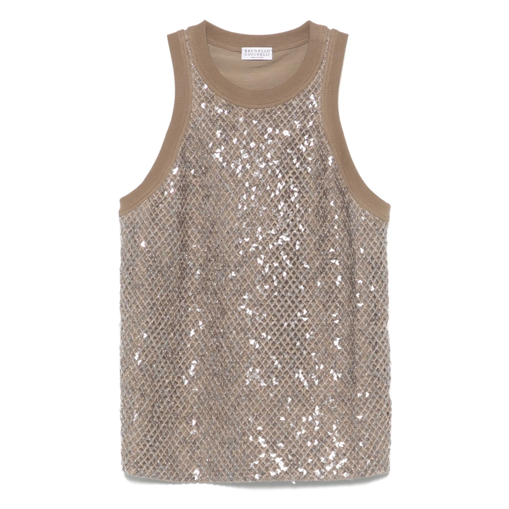 Tops > Sleeveless Tops - - Brunello Cucinelli - Modalova