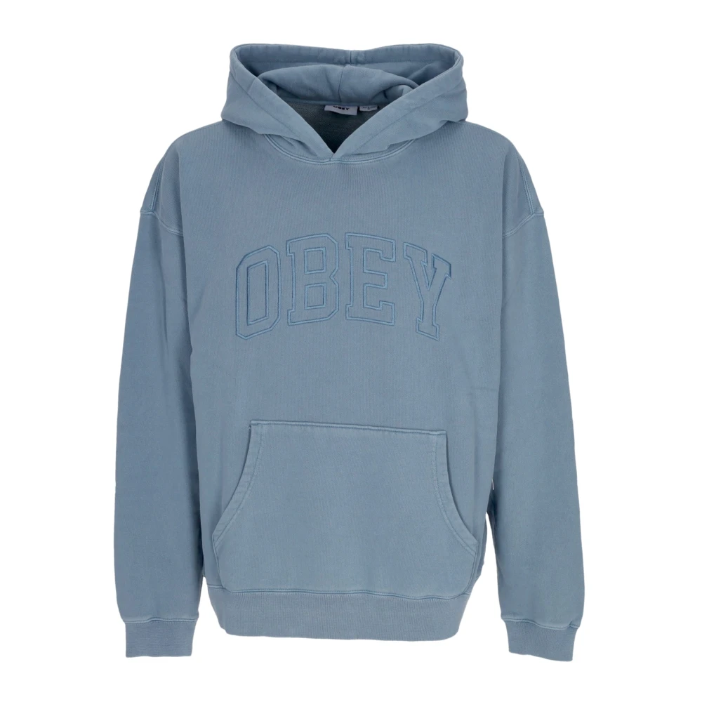 Obey Collegiate Lichtgewicht Hoodie Blauw Blue Heren
