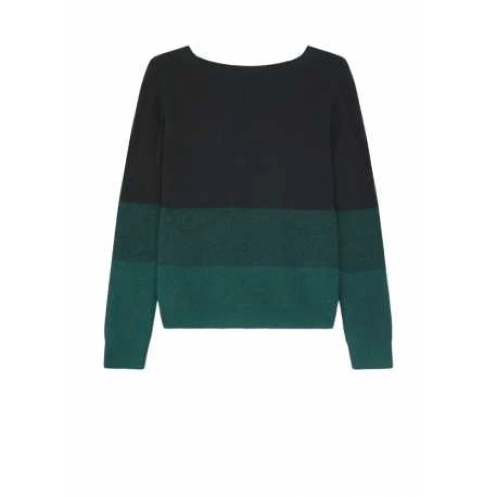 Paul Smith Gestreepte Degradé V-hals Trui voor Vrouwen Green Dames