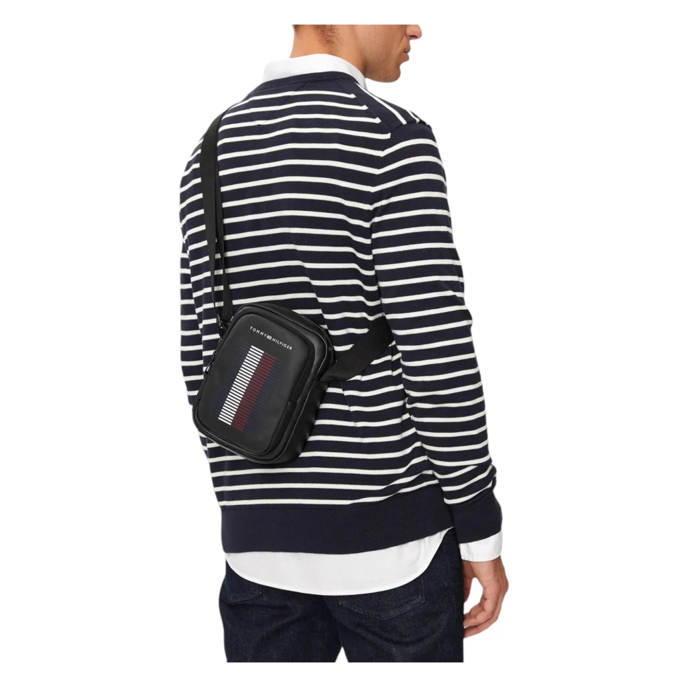 Tommy Hilfiger Pique Mini Reporter Tas Black Heren