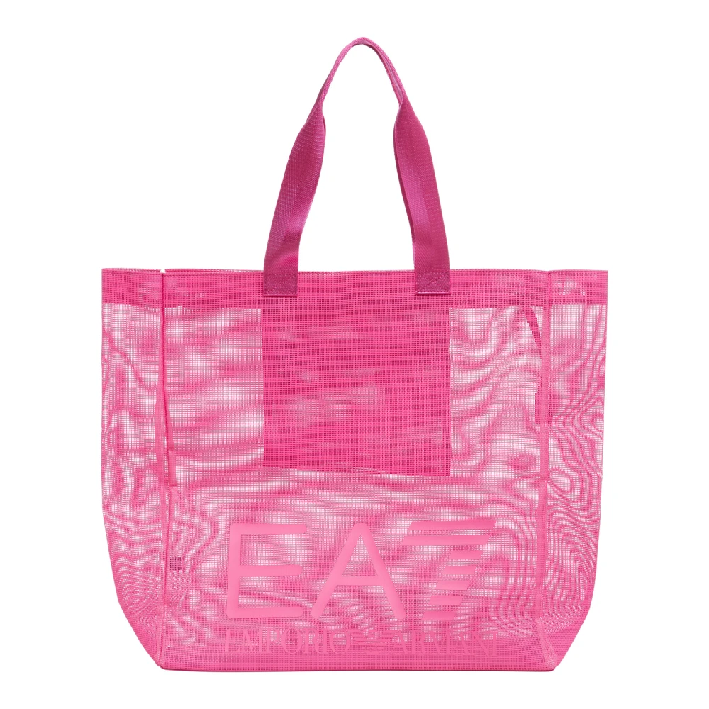 Emporio Armani EA7 Stijlvolle Tote Tas met Ritssluiting Pink Dames