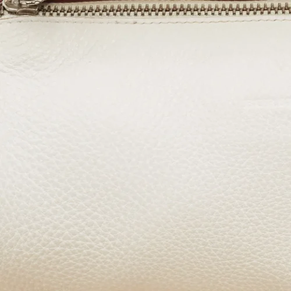 Burberry Vintage Pre-owned Leather handbags White Dames