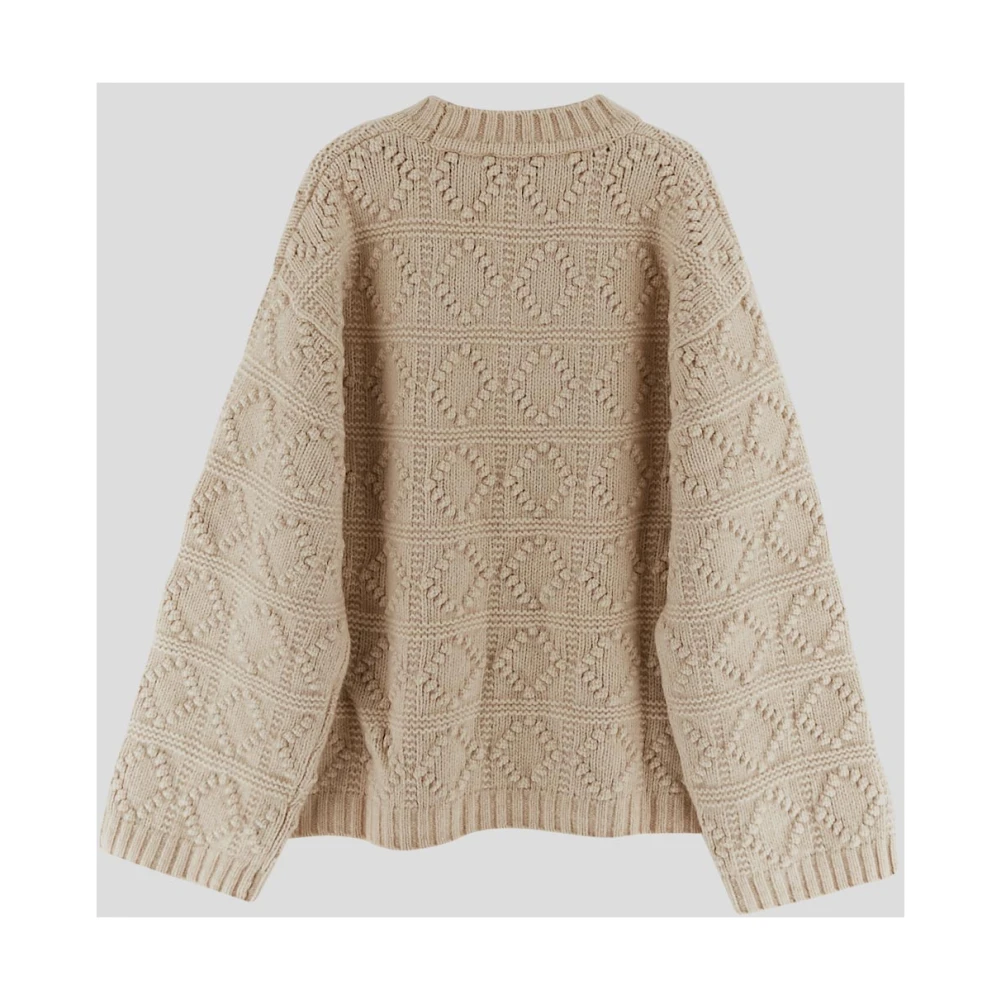 Ganni Wollen breigoed voor vrouwen Beige Dames