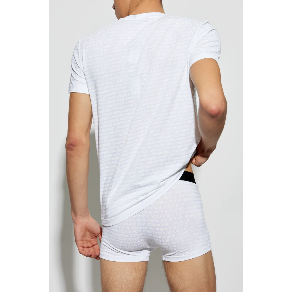 Dsquared2 Set: T-shirt en boxershorts White Heren