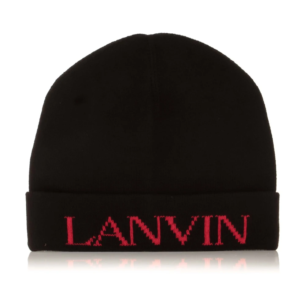 Lanvin Cap Hat Stijlvol en Trendy Black Heren