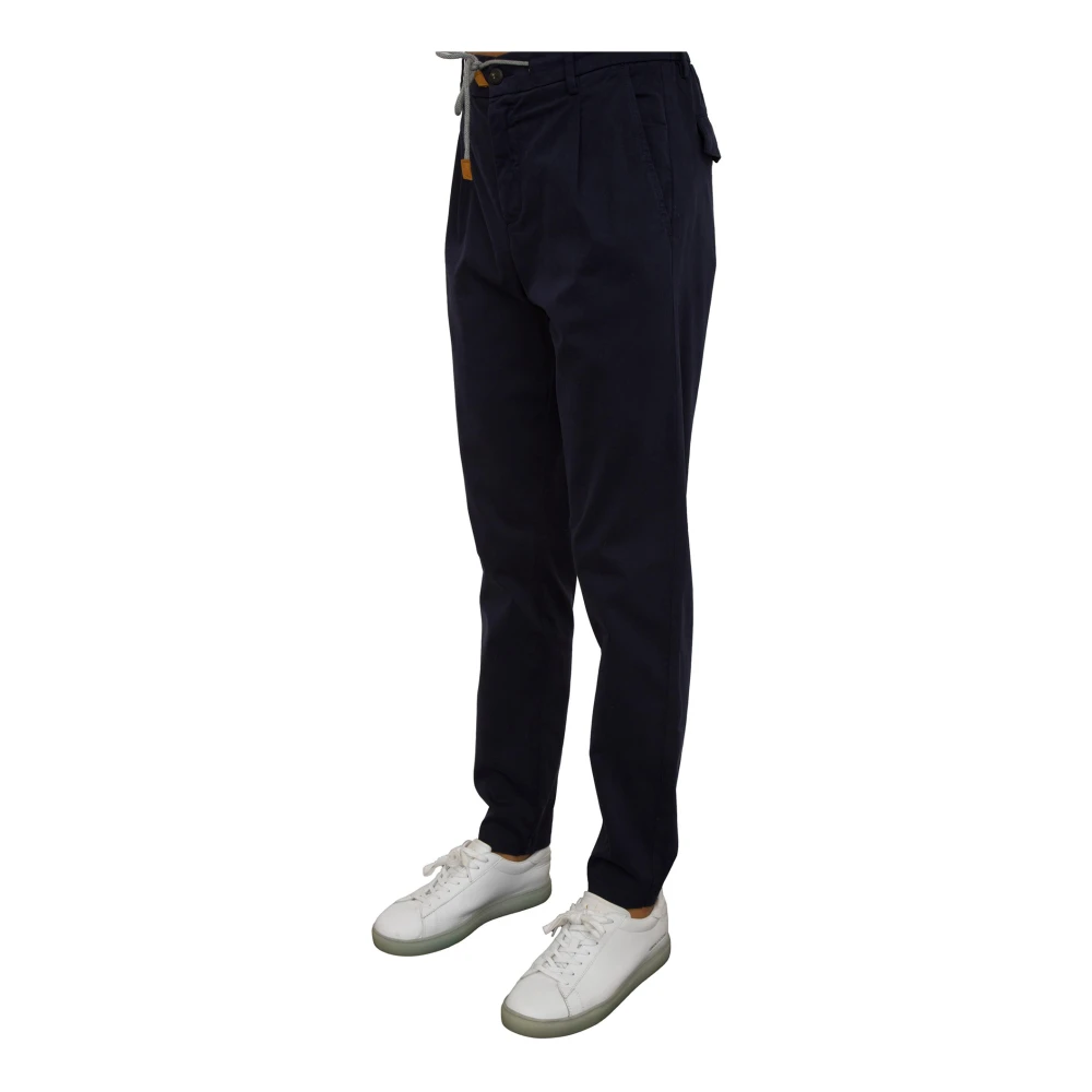 Eleventy Blauwe Jogger Broek Blue Heren