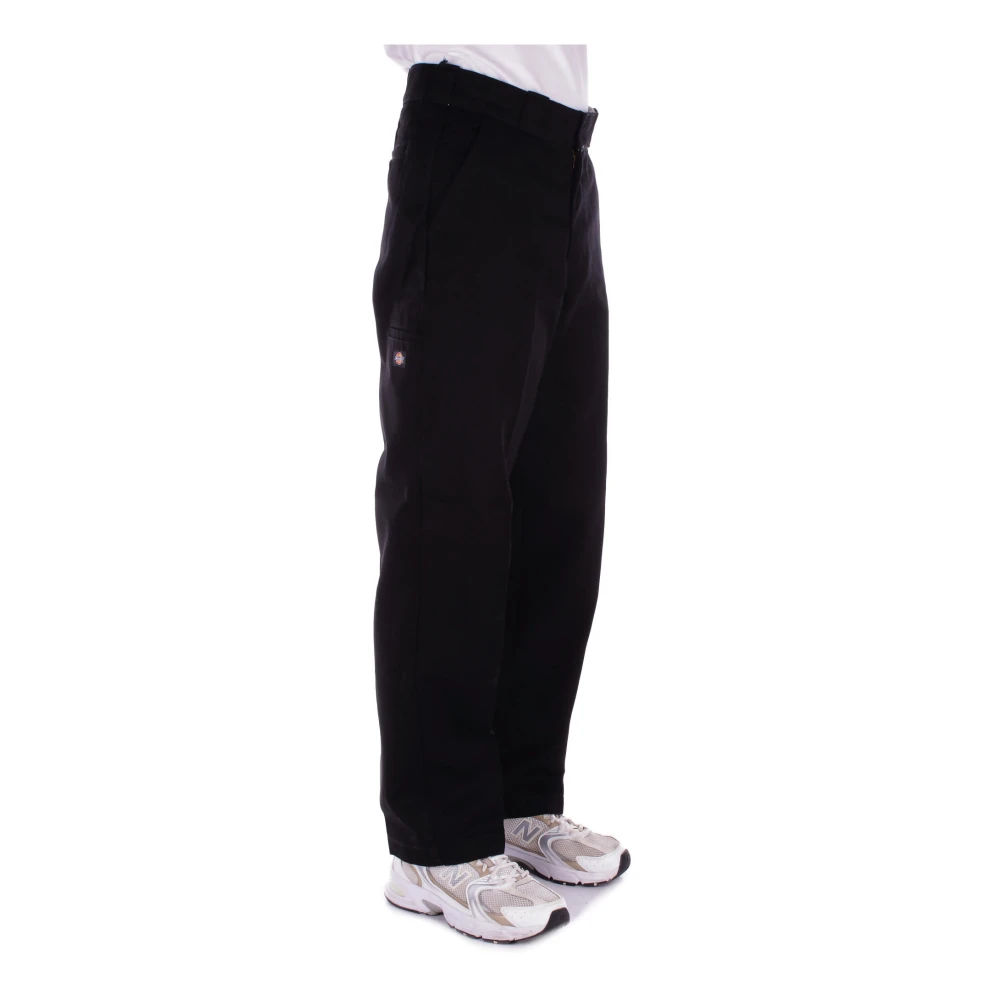 Dickies Zwarte Logo Broek Rits Zakken Black Heren