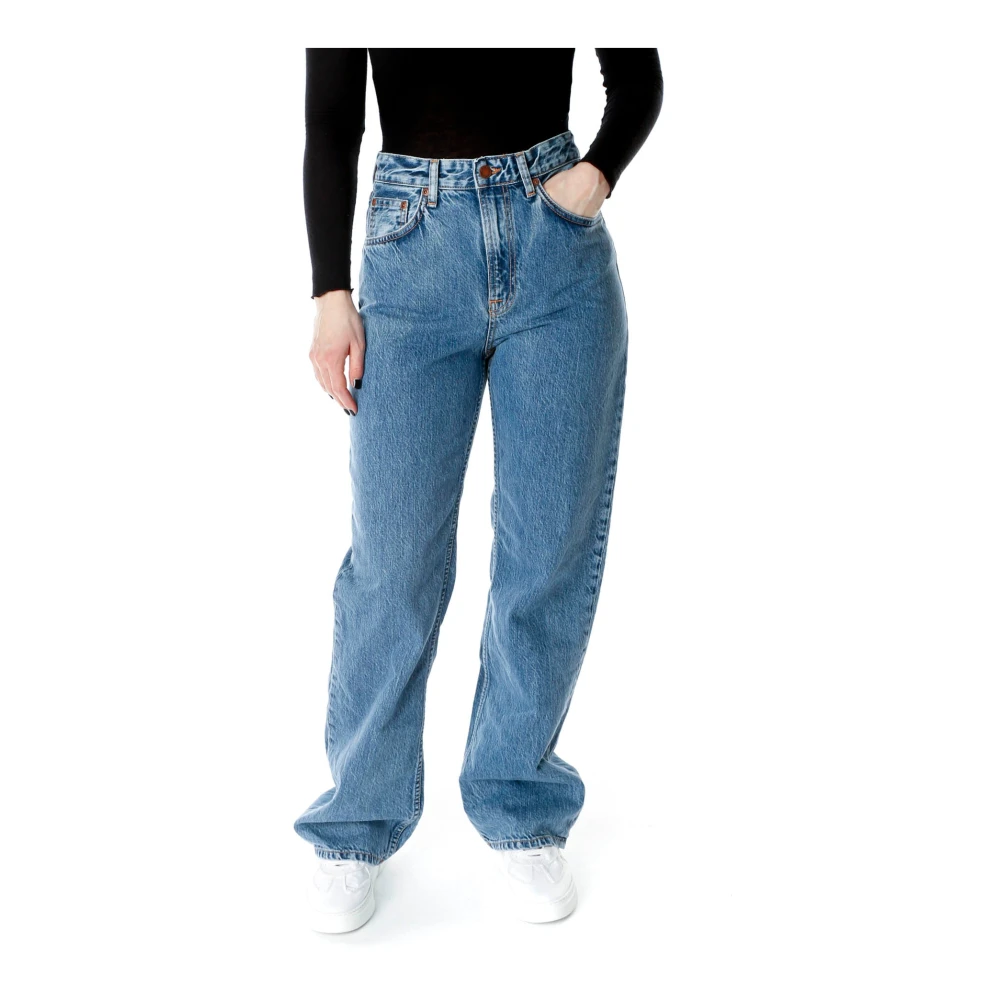 Nudie Jeans Loose-fit Jeans Blue Dames